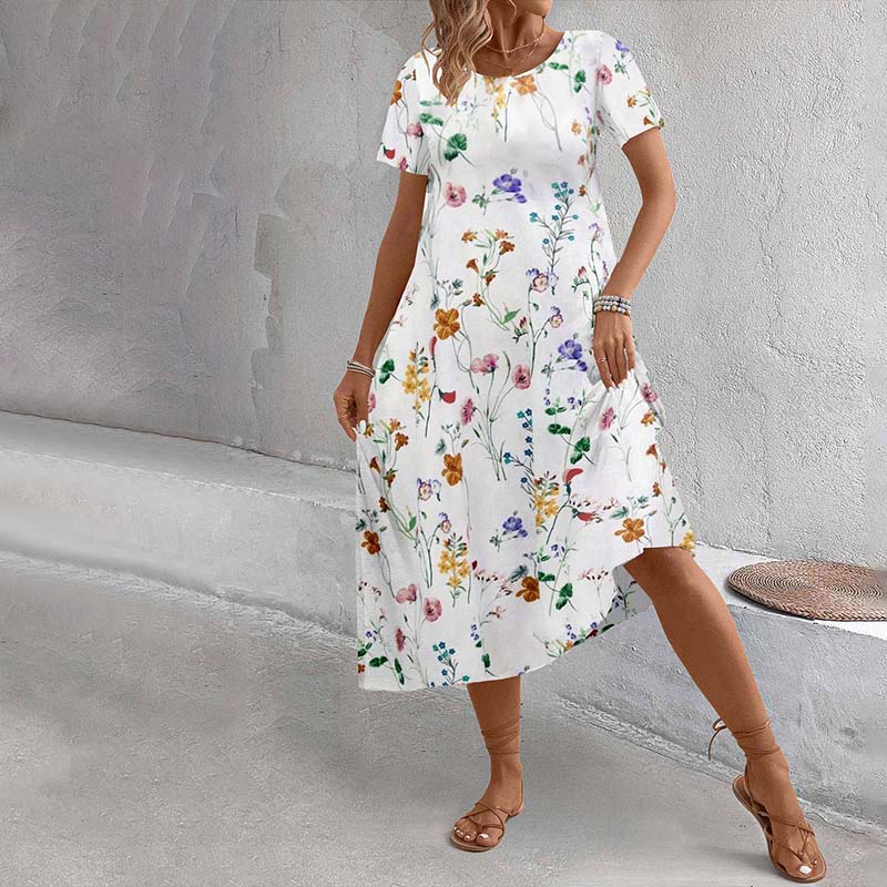 Floral Print Casual Dress