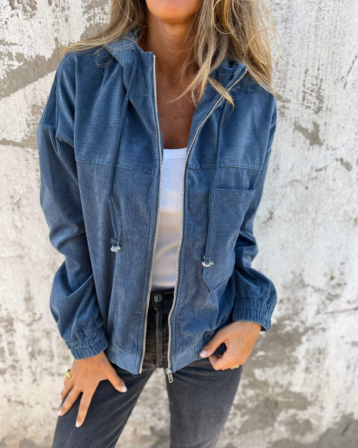 RACHAEL | STYLISH TUMMY COVERING ZIP JACKET