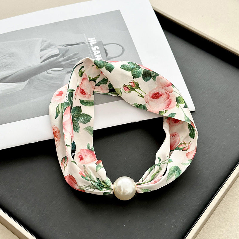 Vintage Floral Print Scarf