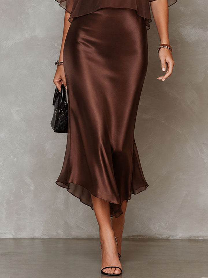 Sofia™ | Ensemble rétro-élegant de couleur chocolat, composé d&