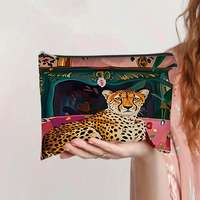Vintage Leopard Print Bag
