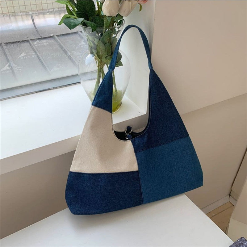 Vintage Colour Block Bag