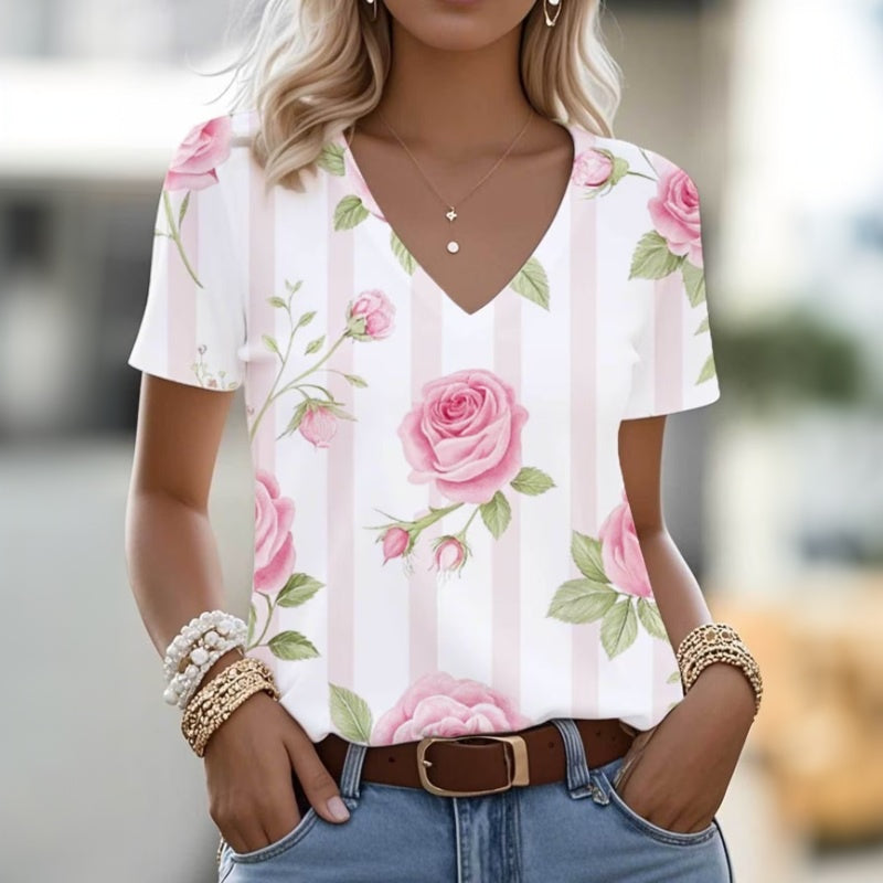 Vintage Floral Print T-Shirt
