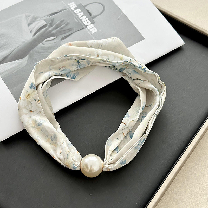 Vintage Floral Print Scarf