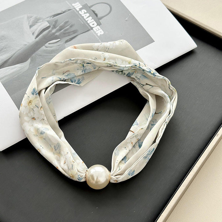 Vintage Floral Print Scarf