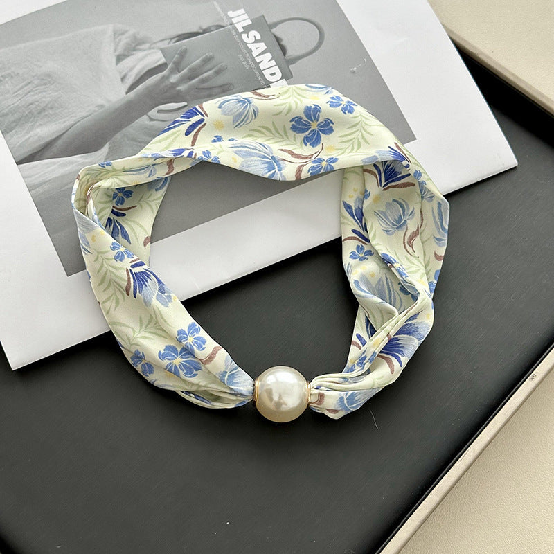 Vintage Floral Print Scarf