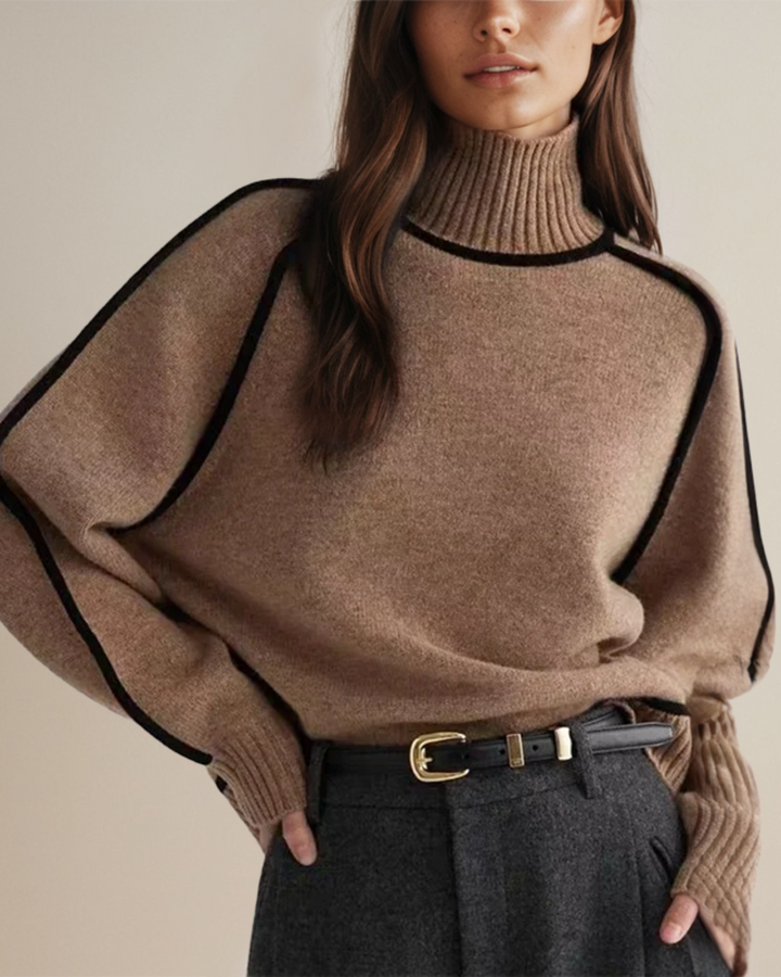 Julia - Pull Roulé Chic Automnal
