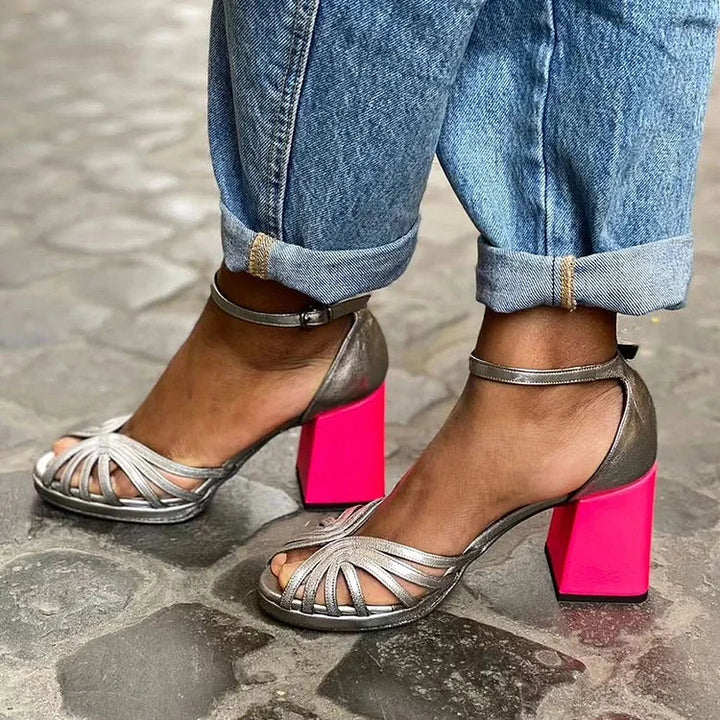 Talons Bicolores Confort Toute la Journée