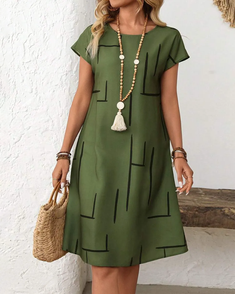Delia - Robe Mi-Longue Élégante
