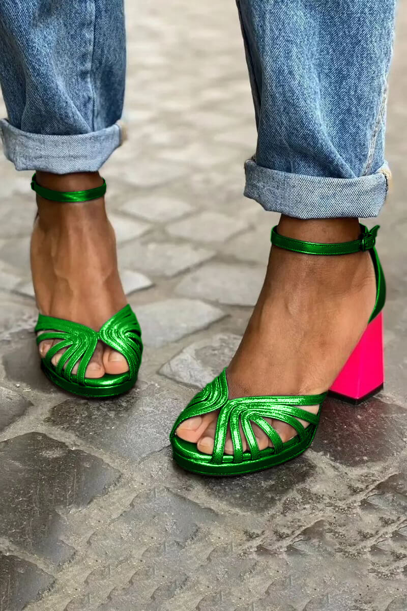 Talons Bicolores Confort Toute la Journée