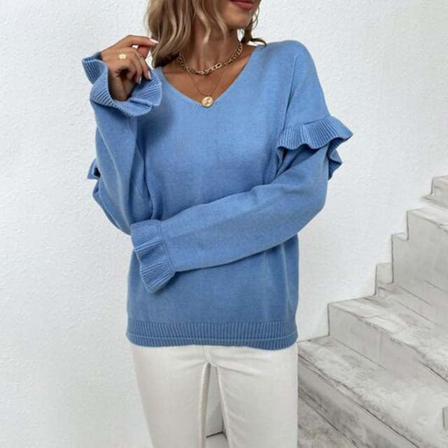 Casual Solid Colour Sweater