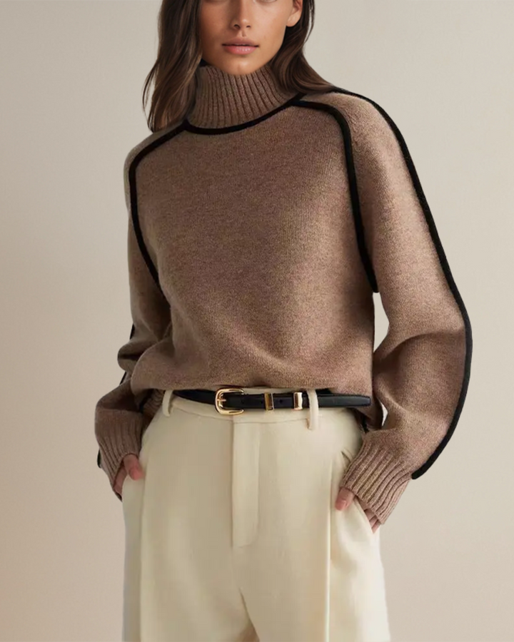 Julia - Pull Roulé Chic Automnal