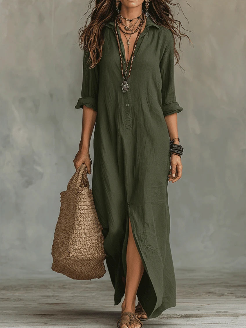 Saule - Robe Maxi Élégante et Confortable