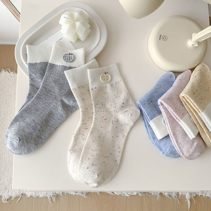 Casual Colour Block Socks