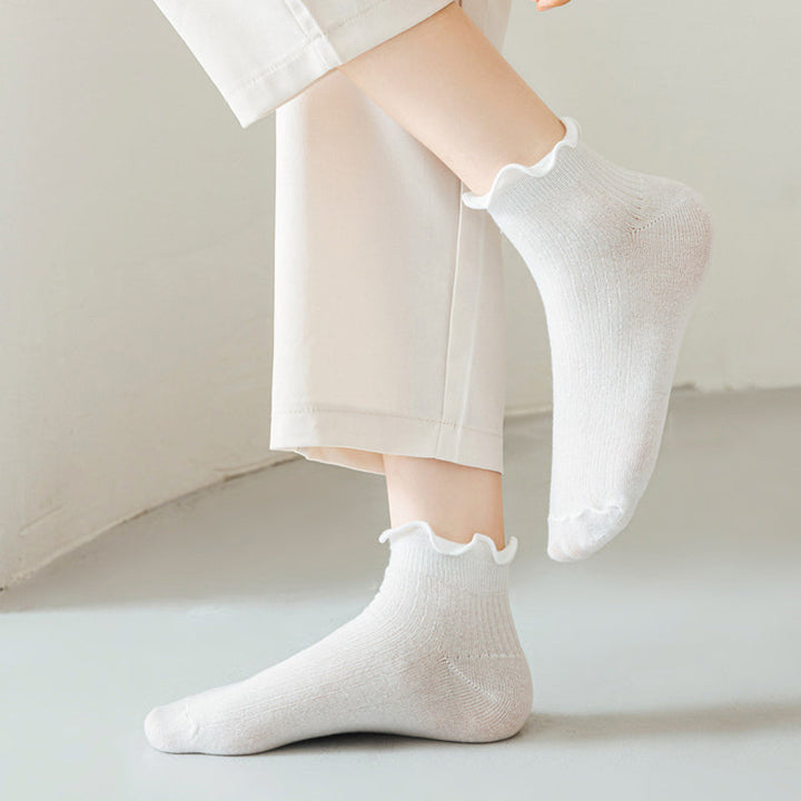 Solid Colour Casual Socks