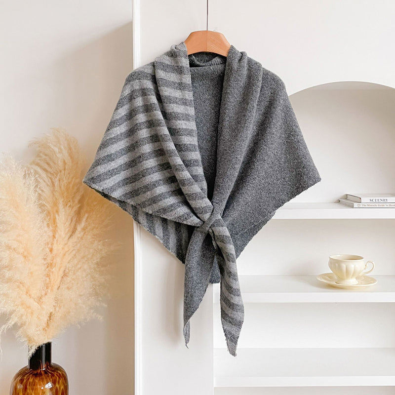 Warm Striped Shawl