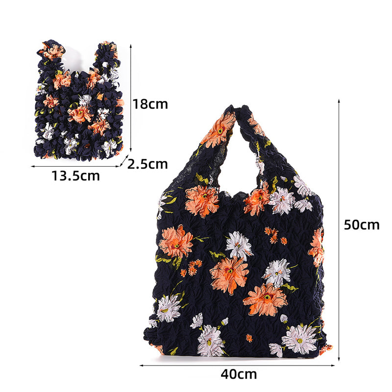 Vintage Floral Print Bag