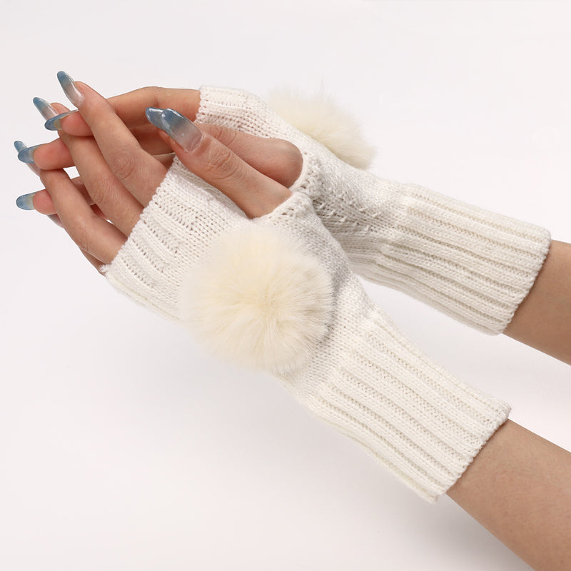 Solid Colour Warm Gloves
