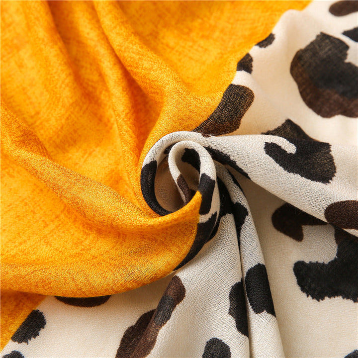 Casual Leopard Print Scarf