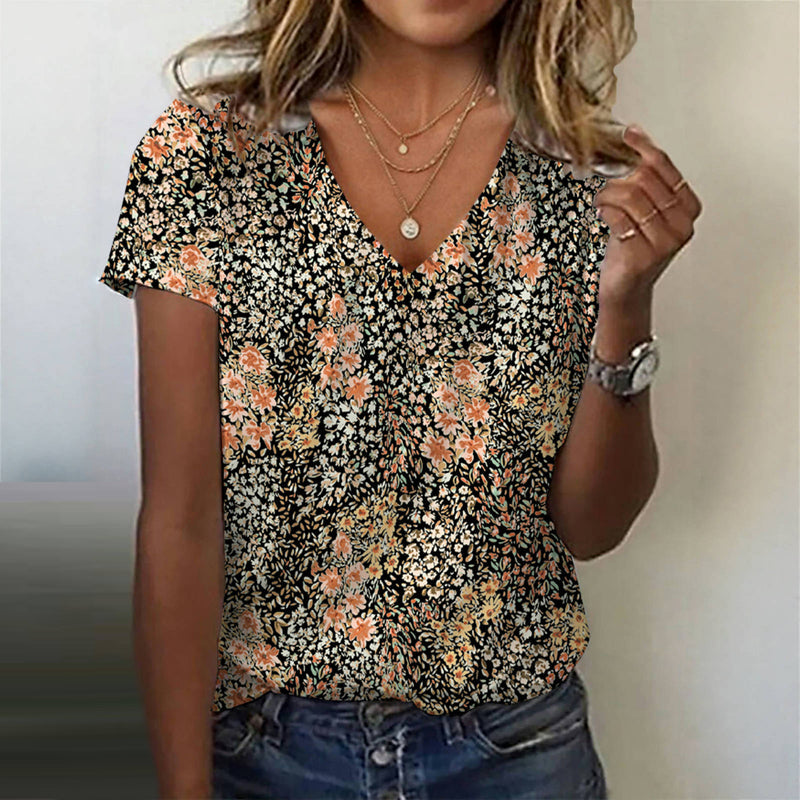 Vintage Floral Print T-Shirt
