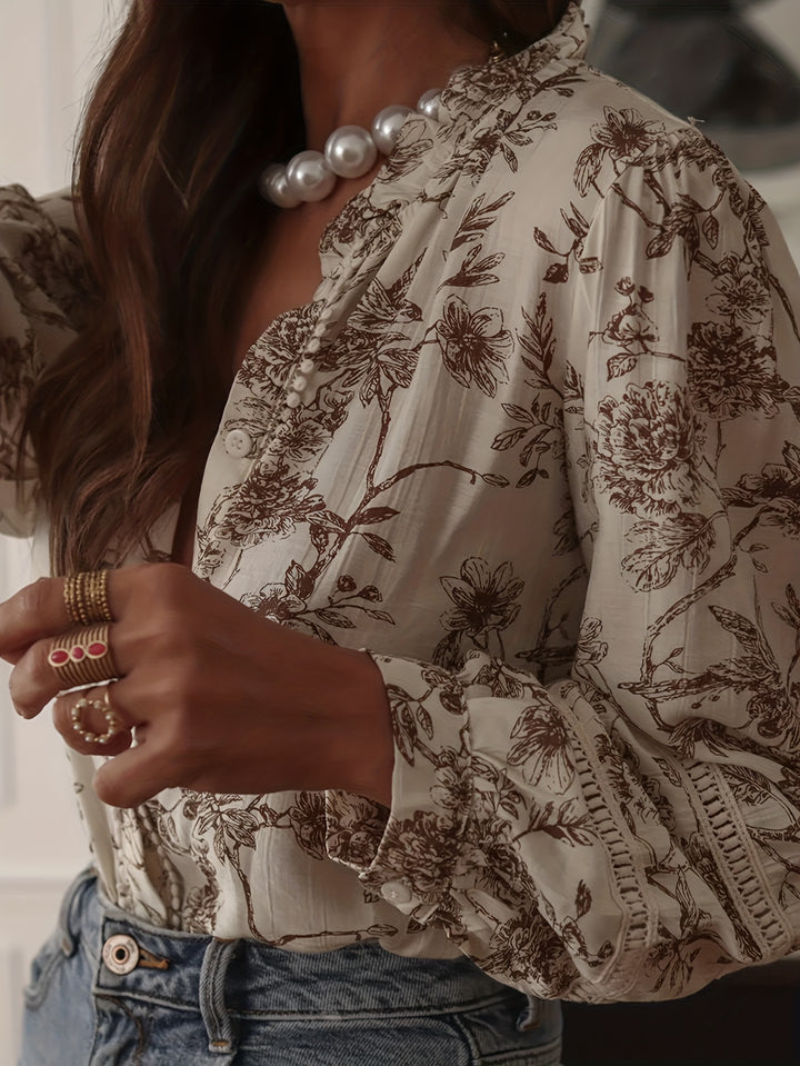 Élodie | Blouse Florale Romantique