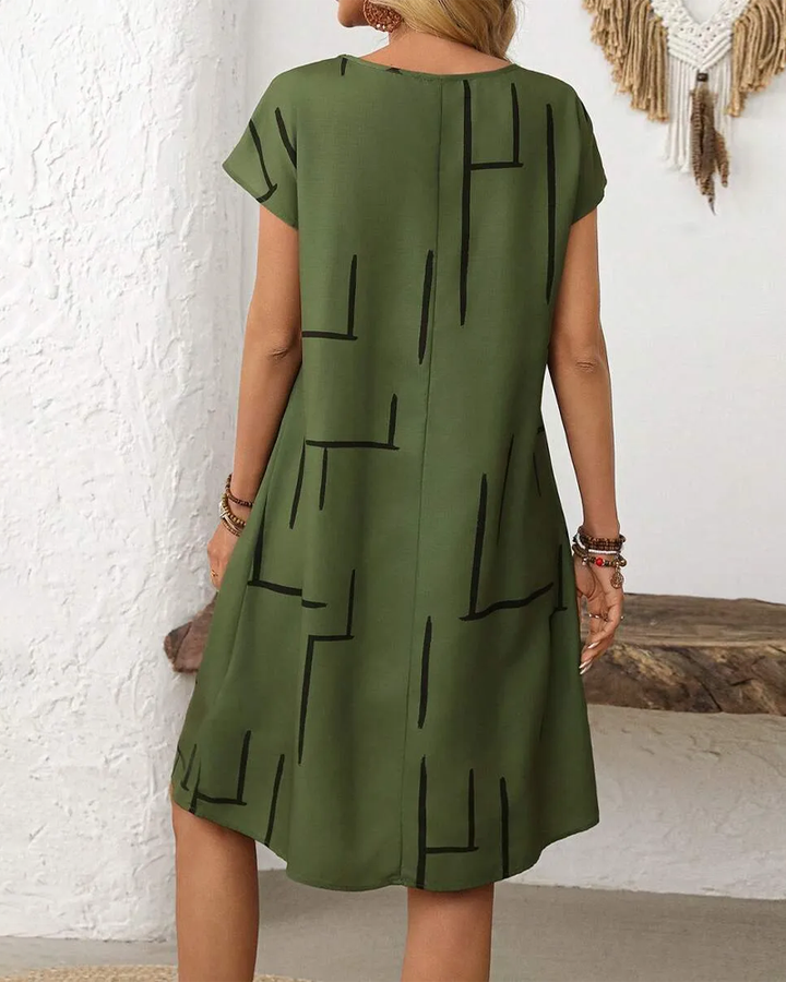 Delia - Robe Mi-Longue Élégante