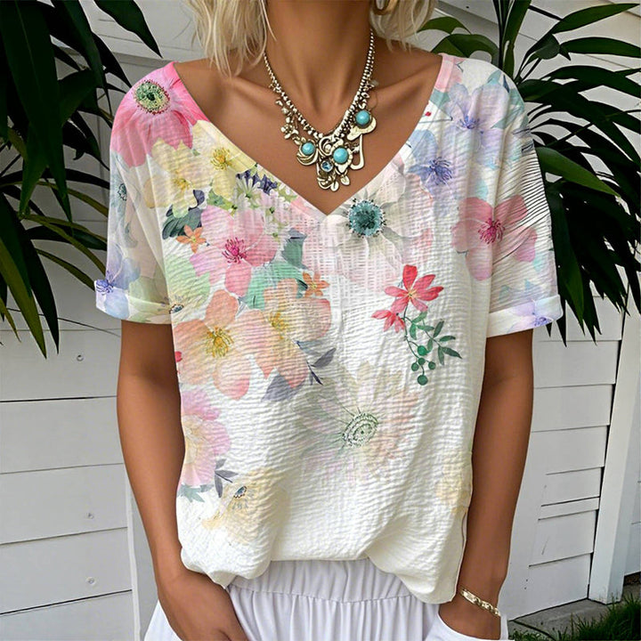 Casual Floral Print T-Shirt