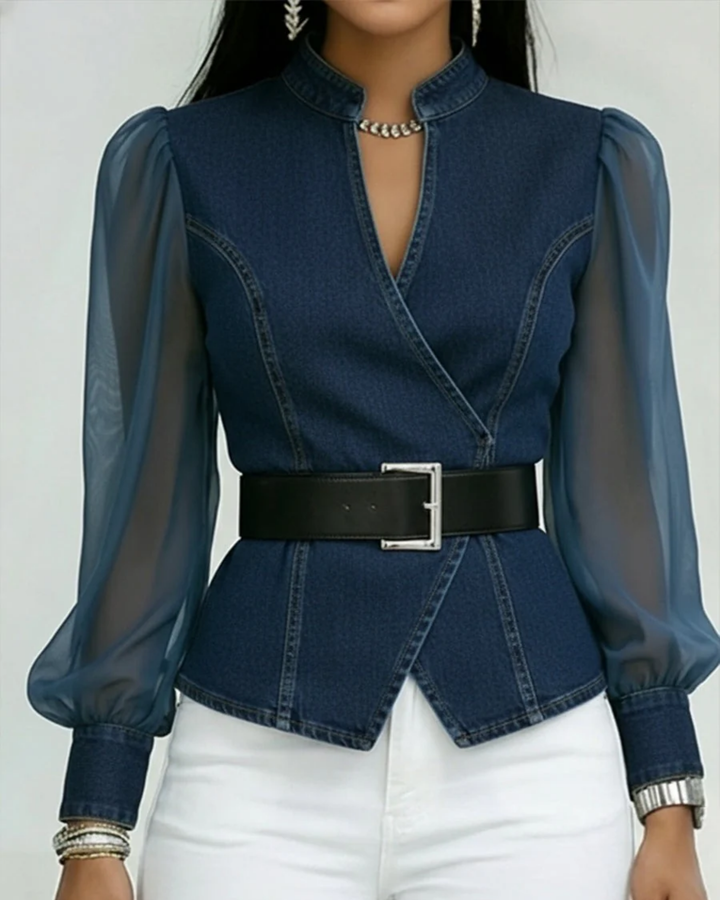 Vessa - Haut Élégant en Denim