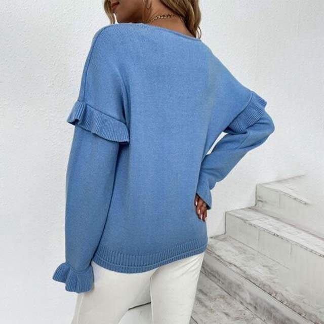Casual Solid Colour Sweater