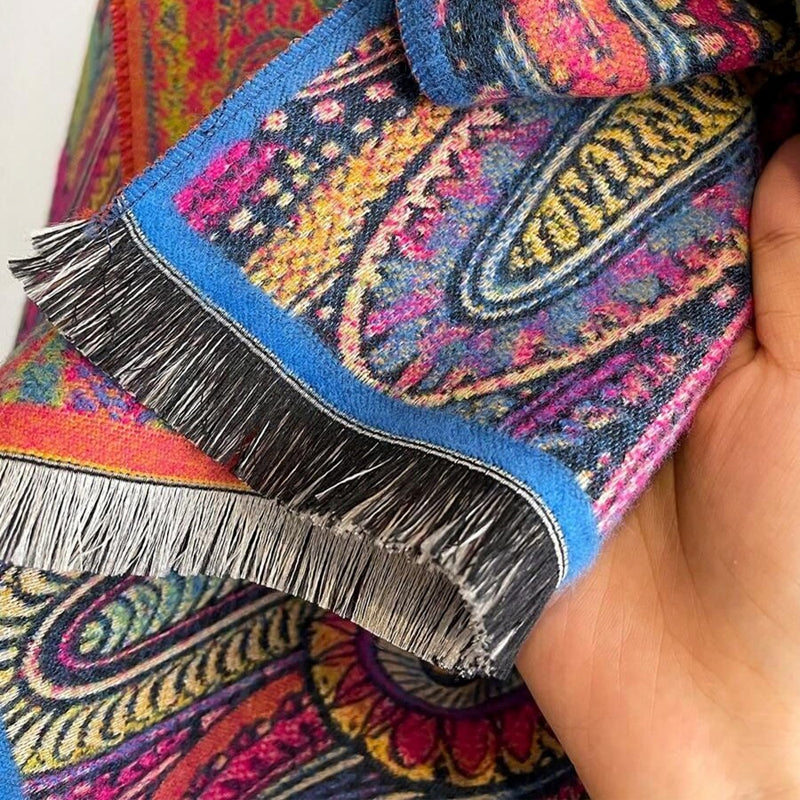 Vintage Abstract Print Scarf