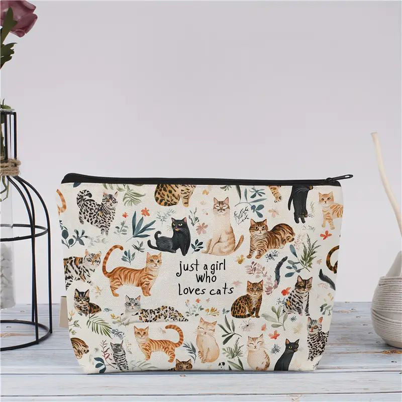 Casual Cat Pattern Bag