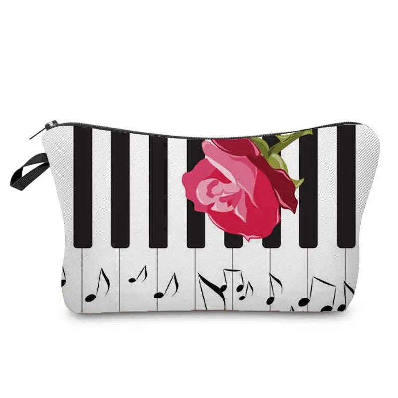 Vintage Music Note Print Bag