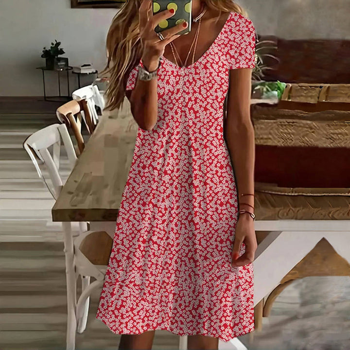 Casual Floral Print Dress
