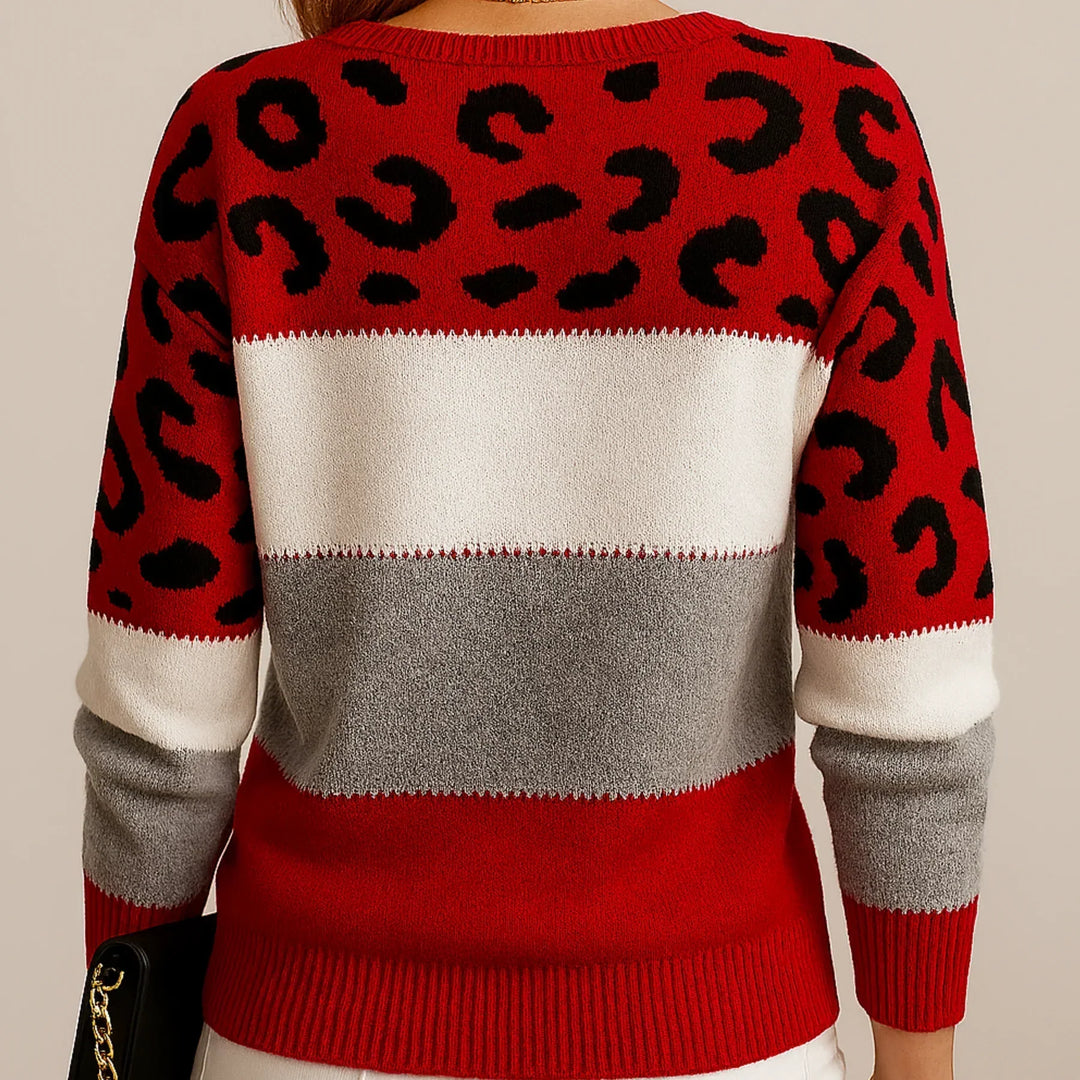 Pascaline - Sweat Imprimé Panthère Chic