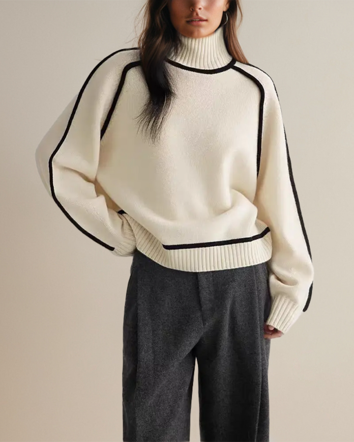 Julia - Pull Roulé Chic Automnal
