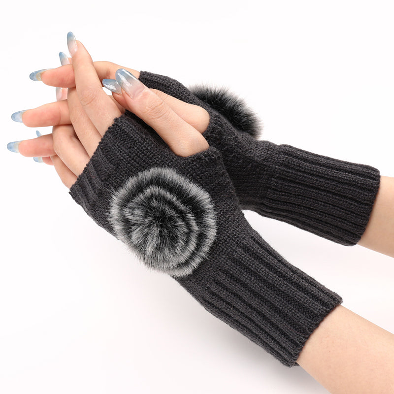 Solid Colour Warm Gloves