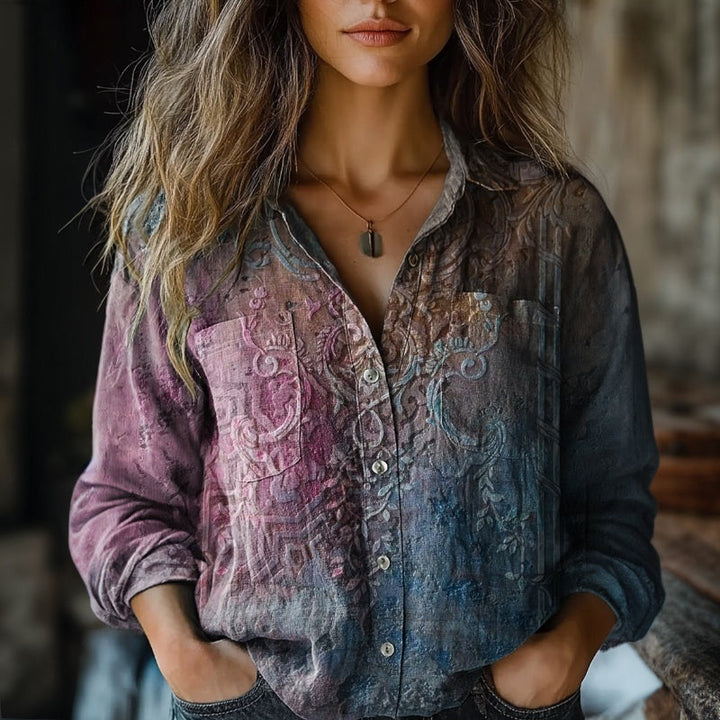 Vintage Gradient Blouse