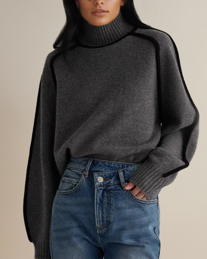 Julia - Pull Roulé Chic Automnal