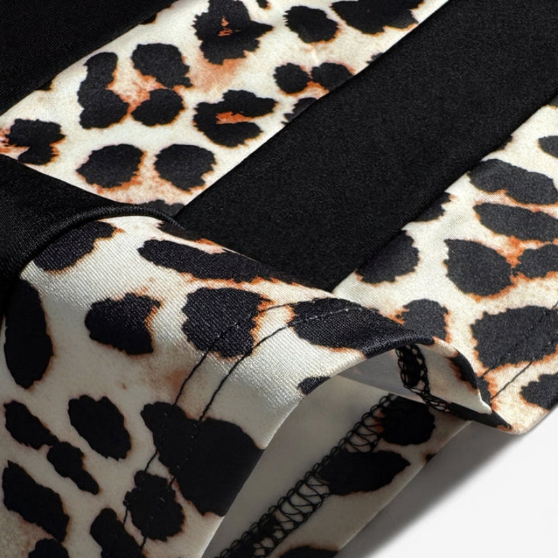 Vintage Leopard Print Dress