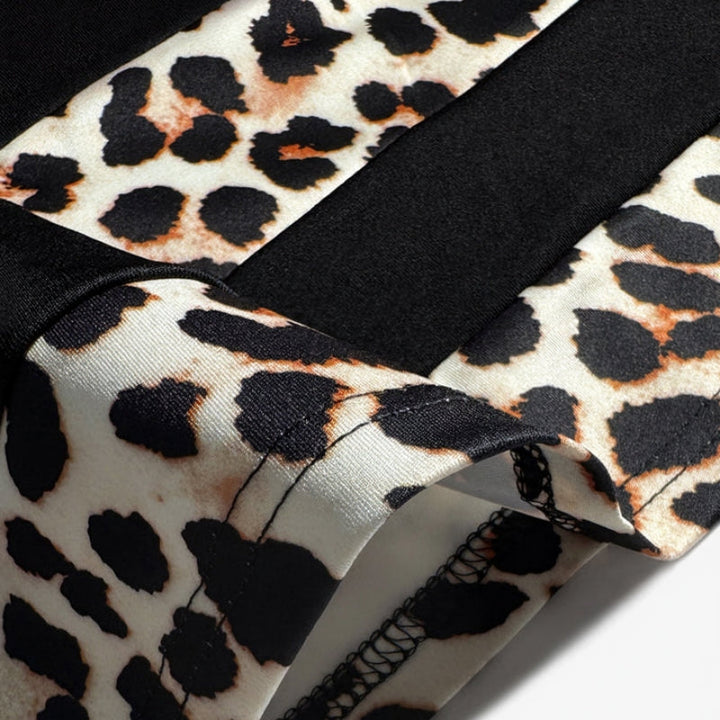 Vintage Leopard Print Dress