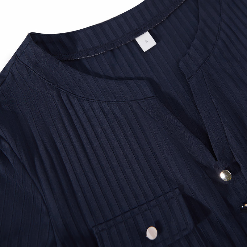 Casual Solid Colour Blouse