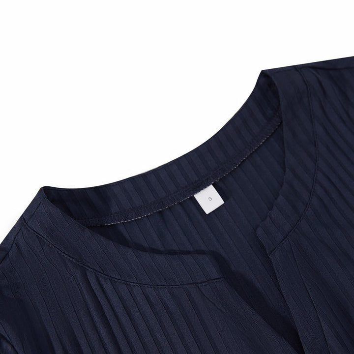 Casual Solid Colour Blouse