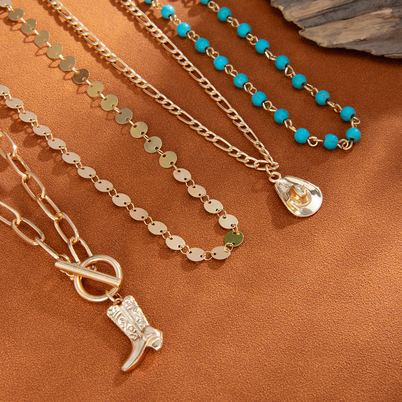 Vintage Bohemian Pendant Necklace