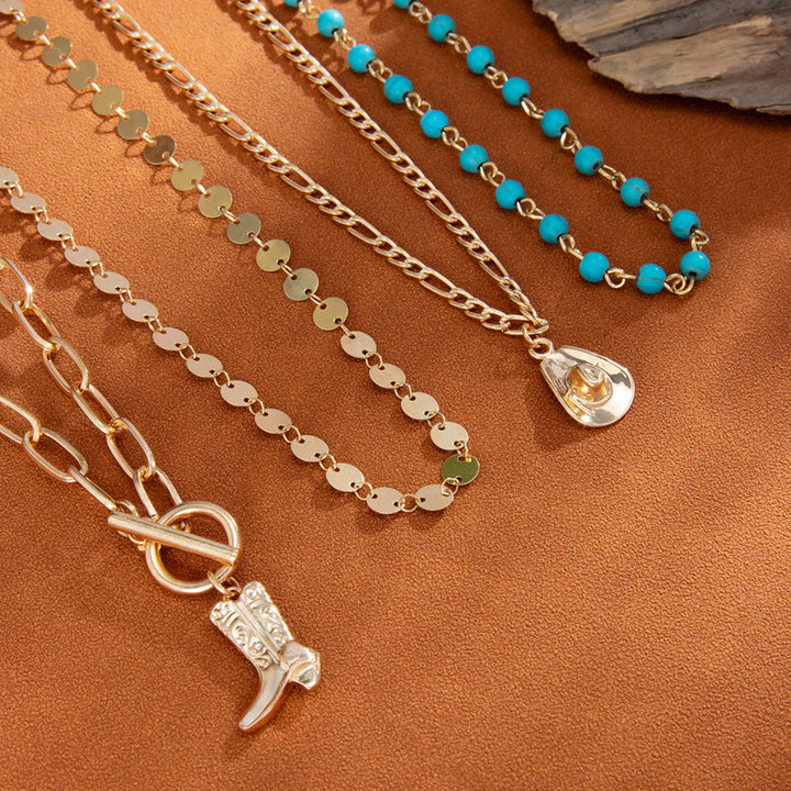 Vintage Bohemian Pendant Necklace