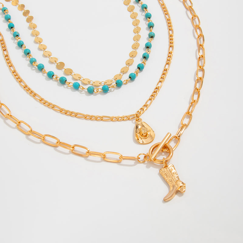 Vintage Bohemian Pendant Necklace