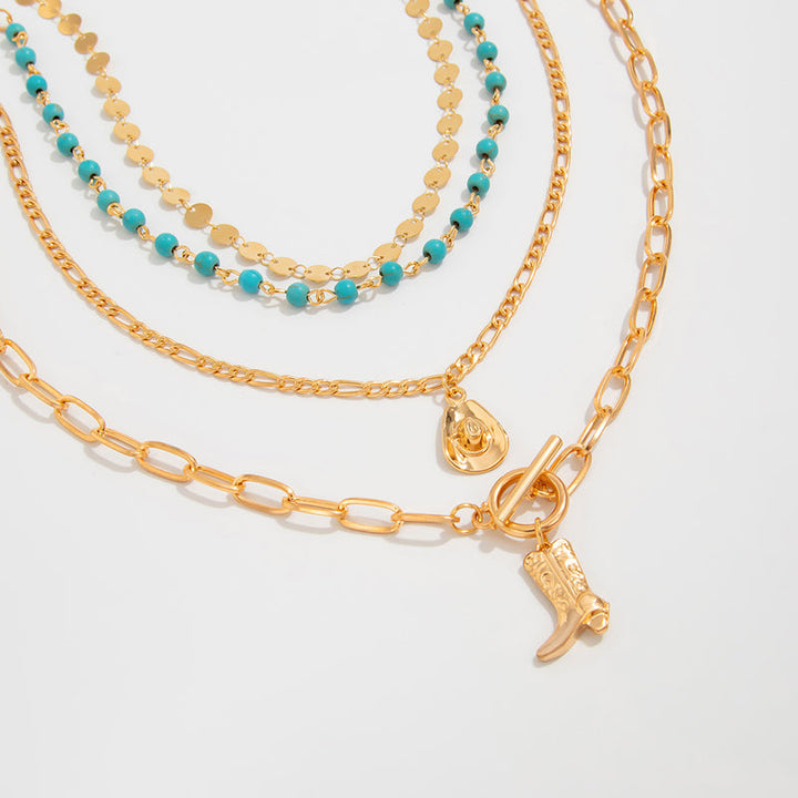 Vintage Bohemian Pendant Necklace