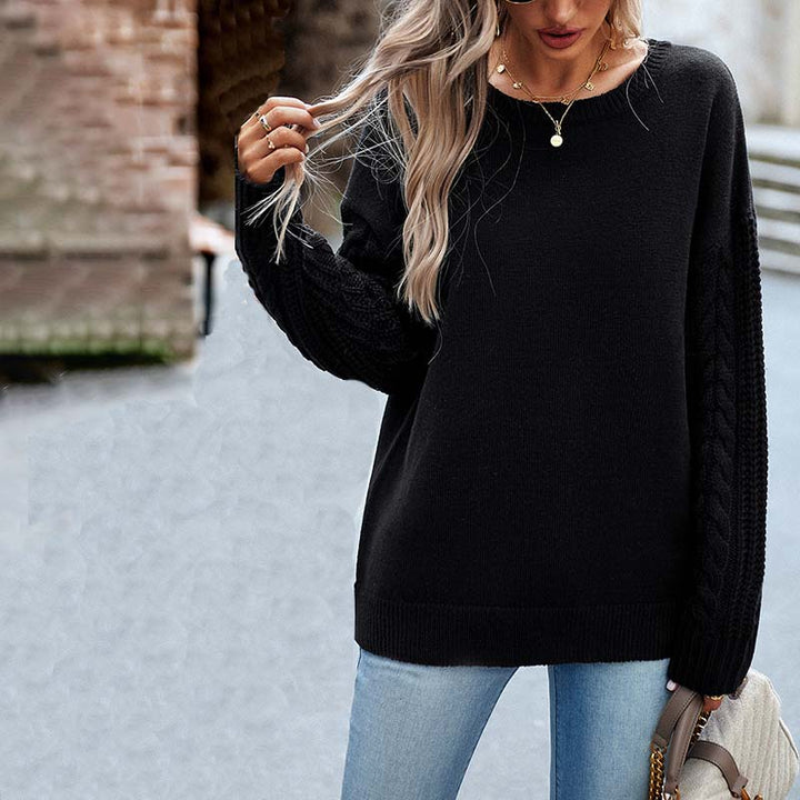 Casual Solid Colour Knit Sweater