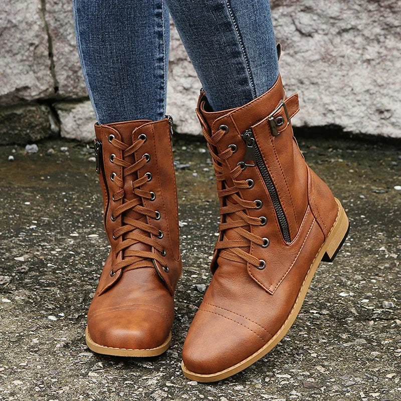 Erika - Bottes en Cuir Luxueuses