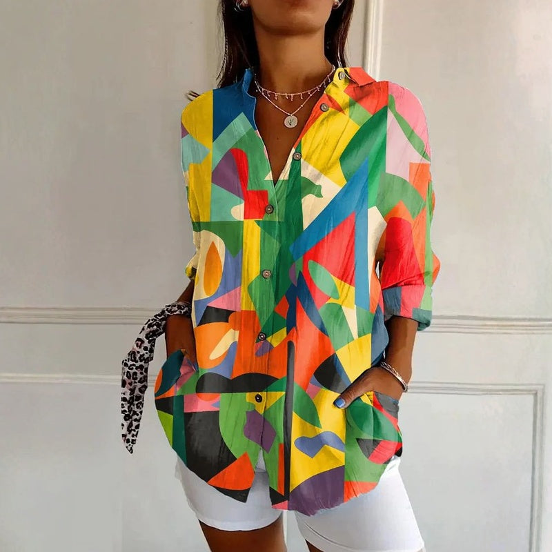 【Long Sleeve】Vintage Casual Blouse