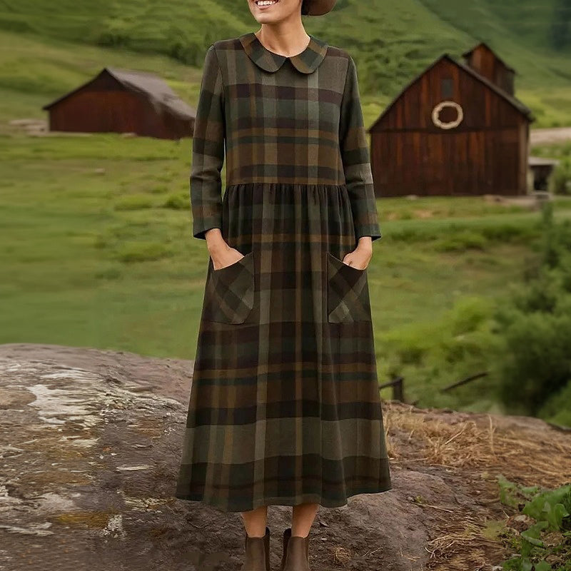 Vintage Plaid Dress